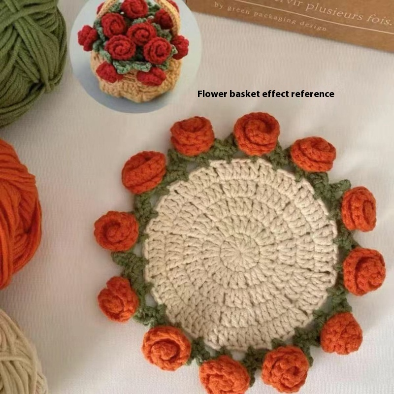 Rose Crochet Coaster DIY Kit
