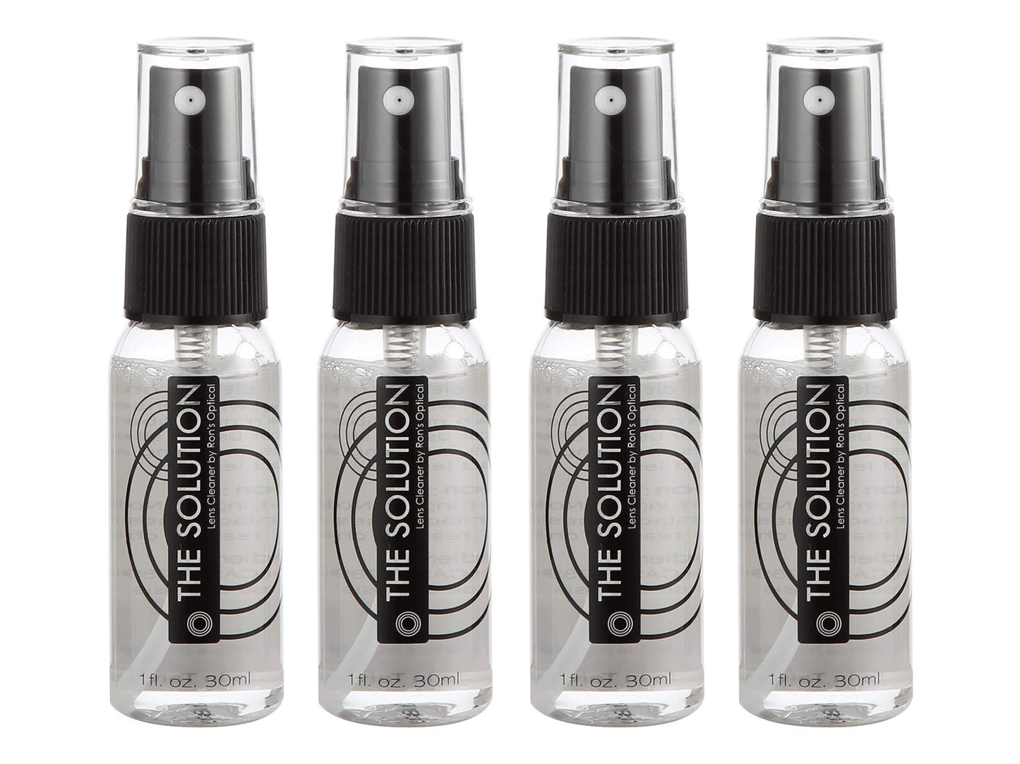The Solution Lens Cleaner Spray | Pack of 4-1oz Alcohol Free Eyeglass Lens Cleaning Spray for Glasses Lens Screens