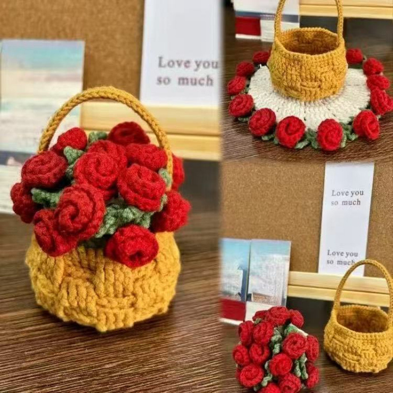 Rose Crochet Coaster DIY Kit